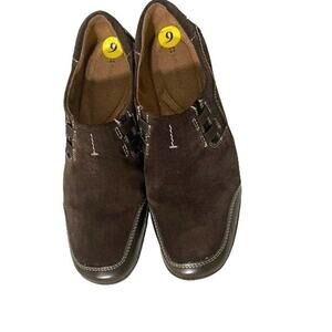 Naturalizer Slip-On Womens 9 Suede Flats Brown